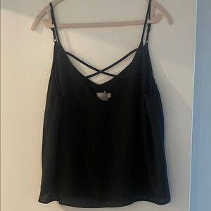 ASOS Black Camisole with Criss-Cross Detail